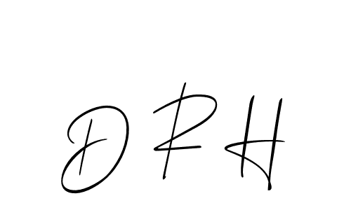Best and Professional Signature Style for D R H. Allison_Script Best Signature Style Collection. D R H signature style 2 images and pictures png