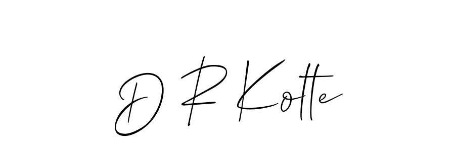 Also we have D R Kolte name is the best signature style. Create professional handwritten signature collection using Allison_Script autograph style. D R Kolte signature style 2 images and pictures png