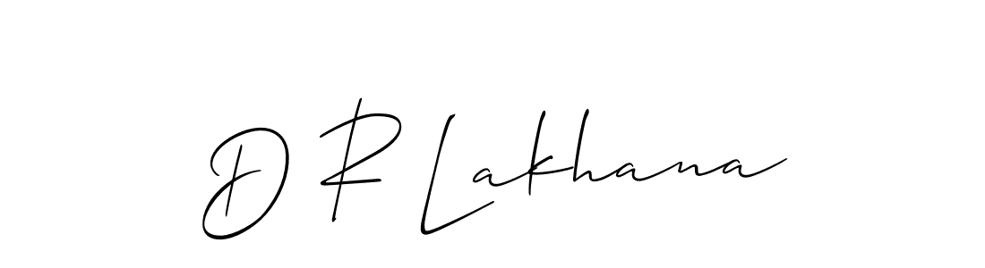 D R Lakhana stylish signature style. Best Handwritten Sign (Allison_Script) for my name. Handwritten Signature Collection Ideas for my name D R Lakhana. D R Lakhana signature style 2 images and pictures png