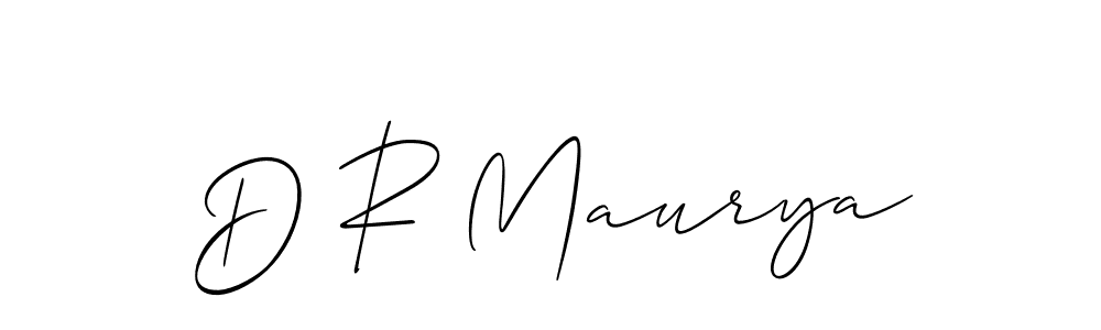 Use a signature maker to create a handwritten signature online. With this signature software, you can design (Allison_Script) your own signature for name D R Maurya. D R Maurya signature style 2 images and pictures png