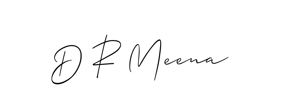 Also we have D R Meena name is the best signature style. Create professional handwritten signature collection using Allison_Script autograph style. D R Meena signature style 2 images and pictures png