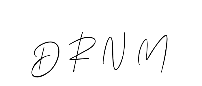 Design your own signature with our free online signature maker. With this signature software, you can create a handwritten (Allison_Script) signature for name D R N M. D R N M signature style 2 images and pictures png