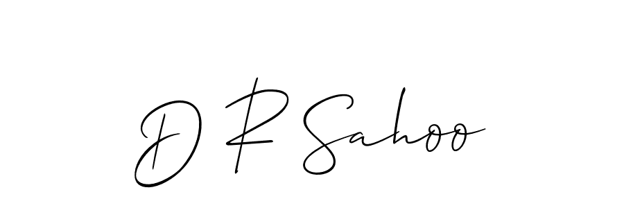 if you are searching for the best signature style for your name D R Sahoo. so please give up your signature search. here we have designed multiple signature styles  using Allison_Script. D R Sahoo signature style 2 images and pictures png