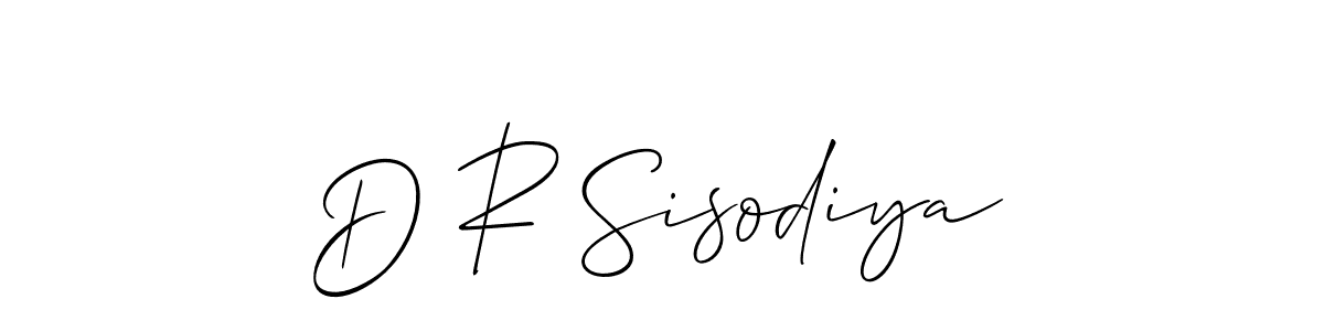 Best and Professional Signature Style for D R Sisodiya. Allison_Script Best Signature Style Collection. D R Sisodiya signature style 2 images and pictures png
