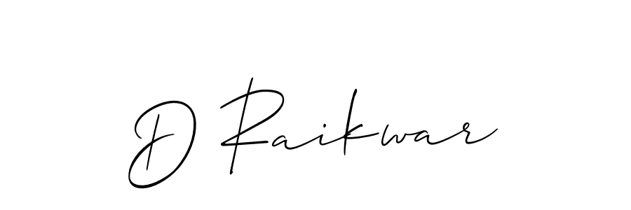 You should practise on your own different ways (Allison_Script) to write your name (D Raikwar) in signature. don't let someone else do it for you. D Raikwar signature style 2 images and pictures png