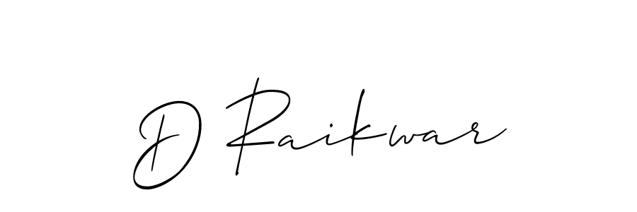 Create a beautiful signature design for name D Raikwar. With this signature (Allison_Script) fonts, you can make a handwritten signature for free. D Raikwar signature style 2 images and pictures png