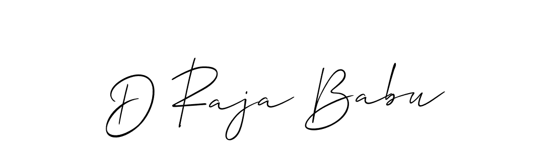 D Raja Babu stylish signature style. Best Handwritten Sign (Allison_Script) for my name. Handwritten Signature Collection Ideas for my name D Raja Babu. D Raja Babu signature style 2 images and pictures png