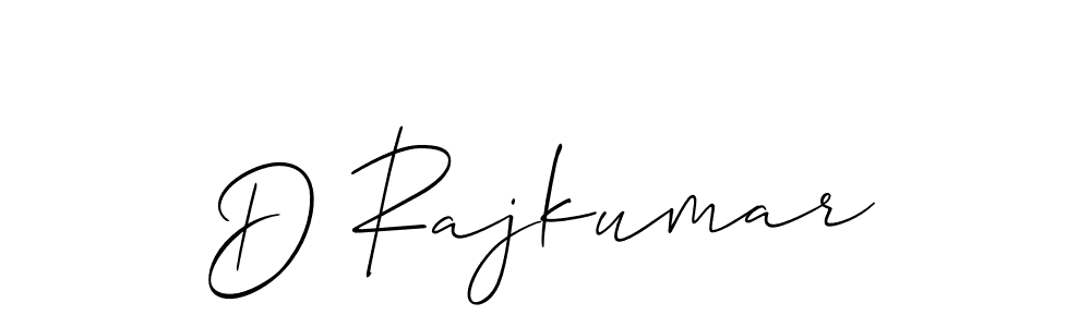 Similarly Allison_Script is the best handwritten signature design. Signature creator online .You can use it as an online autograph creator for name D Rajkumar. D Rajkumar signature style 2 images and pictures png