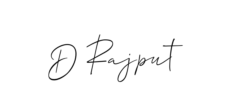 if you are searching for the best signature style for your name D Rajput. so please give up your signature search. here we have designed multiple signature styles  using Allison_Script. D Rajput signature style 2 images and pictures png