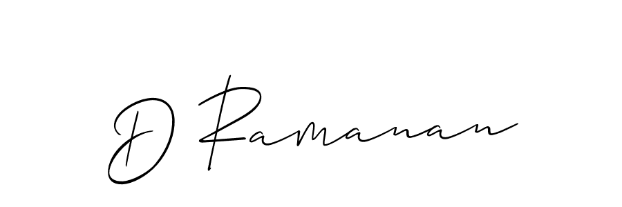 D Ramanan stylish signature style. Best Handwritten Sign (Allison_Script) for my name. Handwritten Signature Collection Ideas for my name D Ramanan. D Ramanan signature style 2 images and pictures png