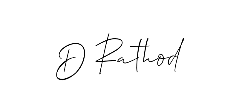 You should practise on your own different ways (Allison_Script) to write your name (D Rathod) in signature. don't let someone else do it for you. D Rathod signature style 2 images and pictures png