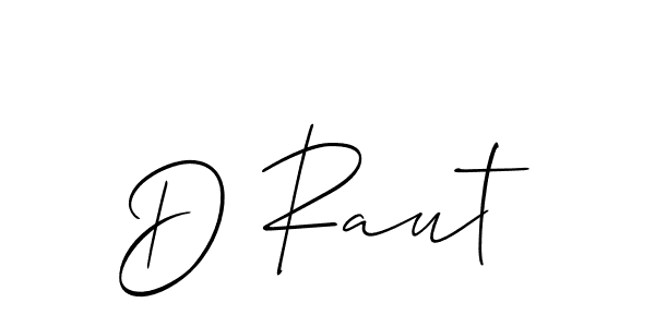 Best and Professional Signature Style for D Raut. Allison_Script Best Signature Style Collection. D Raut signature style 2 images and pictures png