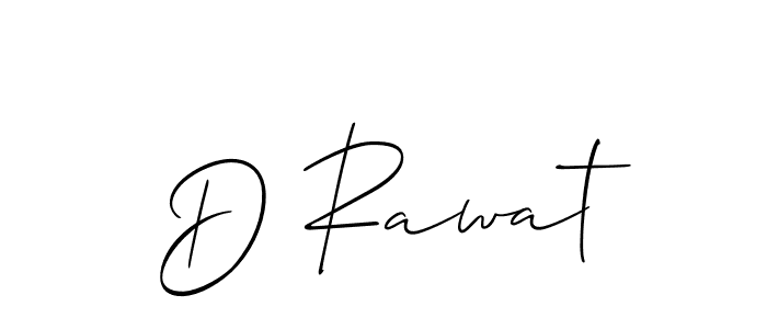 Check out images of Autograph of D Rawat name. Actor D Rawat Signature Style. Allison_Script is a professional sign style online. D Rawat signature style 2 images and pictures png