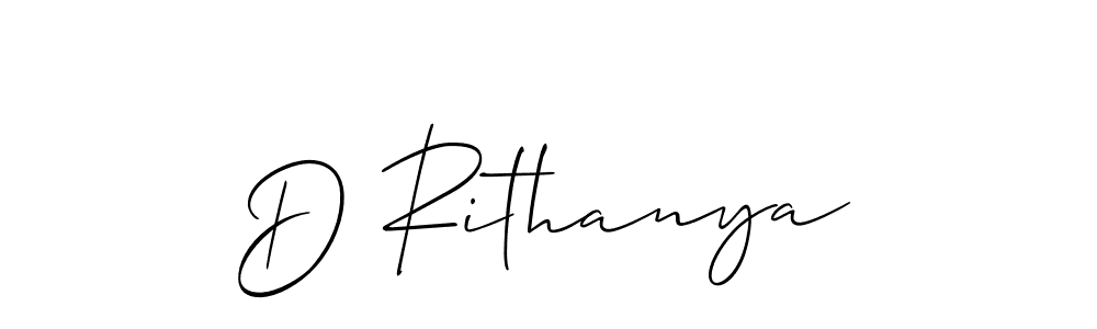 D Rithanya stylish signature style. Best Handwritten Sign (Allison_Script) for my name. Handwritten Signature Collection Ideas for my name D Rithanya. D Rithanya signature style 2 images and pictures png