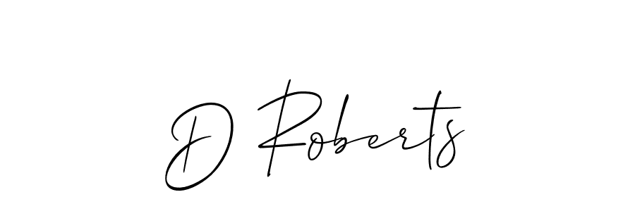 How to Draw D Roberts signature style? Allison_Script is a latest design signature styles for name D Roberts. D Roberts signature style 2 images and pictures png