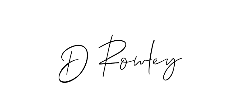 Make a beautiful signature design for name D Rowley. Use this online signature maker to create a handwritten signature for free. D Rowley signature style 2 images and pictures png