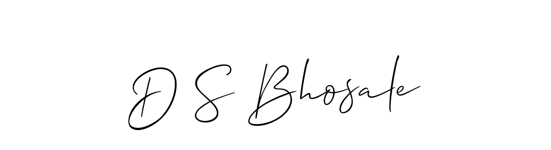 Similarly Allison_Script is the best handwritten signature design. Signature creator online .You can use it as an online autograph creator for name D S Bhosale. D S Bhosale signature style 2 images and pictures png