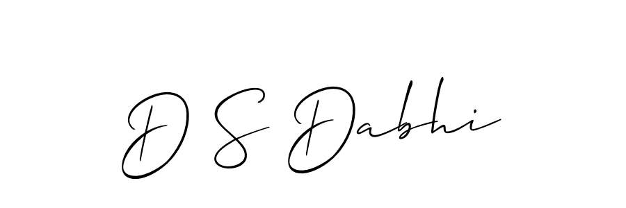 How to Draw D S Dabhi signature style? Allison_Script is a latest design signature styles for name D S Dabhi. D S Dabhi signature style 2 images and pictures png