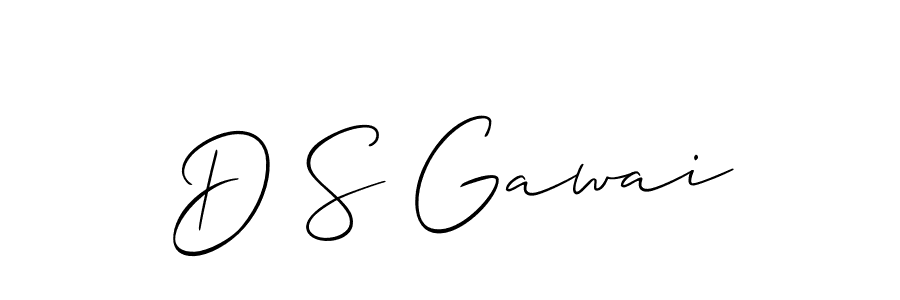 Make a beautiful signature design for name D S Gawai. Use this online signature maker to create a handwritten signature for free. D S Gawai signature style 2 images and pictures png