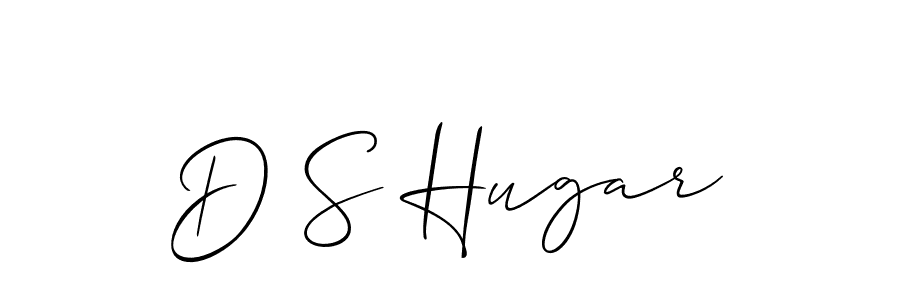How to Draw D S Hugar signature style? Allison_Script is a latest design signature styles for name D S Hugar. D S Hugar signature style 2 images and pictures png