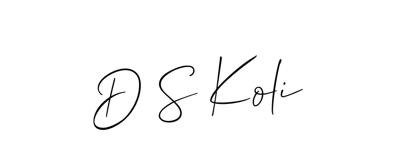 Make a beautiful signature design for name D S Koli. Use this online signature maker to create a handwritten signature for free. D S Koli signature style 2 images and pictures png