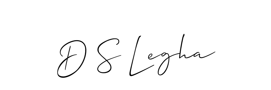 Best and Professional Signature Style for D S Legha. Allison_Script Best Signature Style Collection. D S Legha signature style 2 images and pictures png