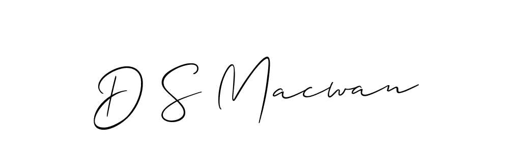 Best and Professional Signature Style for D S Macwan. Allison_Script Best Signature Style Collection. D S Macwan signature style 2 images and pictures png