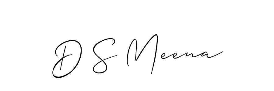 Best and Professional Signature Style for D S Meena. Allison_Script Best Signature Style Collection. D S Meena signature style 2 images and pictures png
