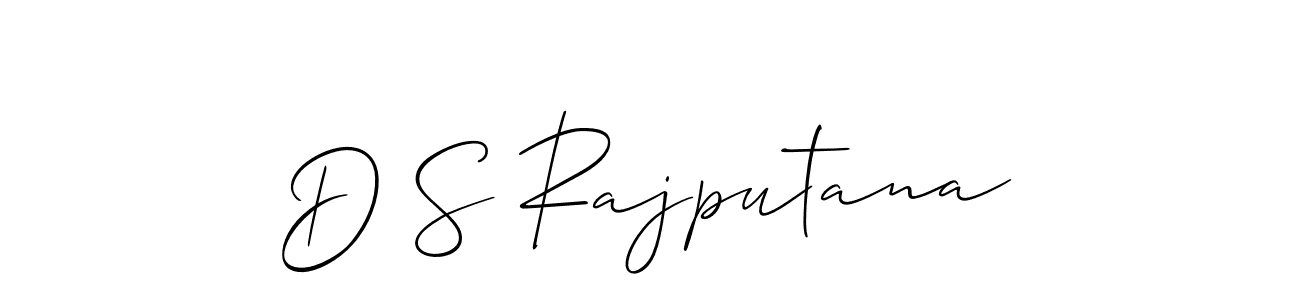 if you are searching for the best signature style for your name D S Rajputana. so please give up your signature search. here we have designed multiple signature styles  using Allison_Script. D S Rajputana signature style 2 images and pictures png