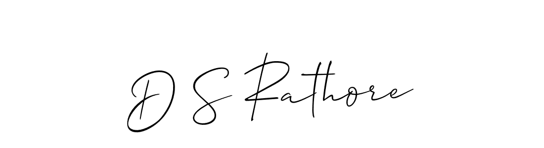 Make a beautiful signature design for name D S Rathore. With this signature (Allison_Script) style, you can create a handwritten signature for free. D S Rathore signature style 2 images and pictures png