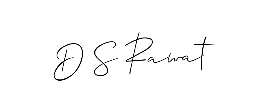 Make a short D S Rawat signature style. Manage your documents anywhere anytime using Allison_Script. Create and add eSignatures, submit forms, share and send files easily. D S Rawat signature style 2 images and pictures png