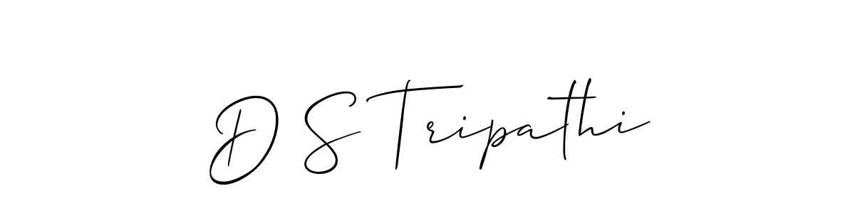 if you are searching for the best signature style for your name D S Tripathi. so please give up your signature search. here we have designed multiple signature styles  using Allison_Script. D S Tripathi signature style 2 images and pictures png