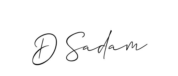 D Sadam stylish signature style. Best Handwritten Sign (Allison_Script) for my name. Handwritten Signature Collection Ideas for my name D Sadam. D Sadam signature style 2 images and pictures png