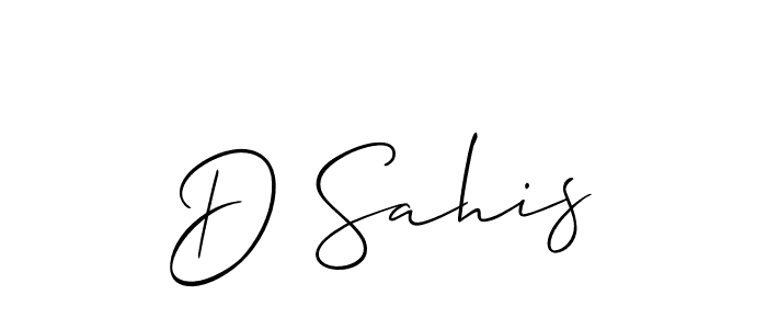 Make a short D Sahis signature style. Manage your documents anywhere anytime using Allison_Script. Create and add eSignatures, submit forms, share and send files easily. D Sahis signature style 2 images and pictures png