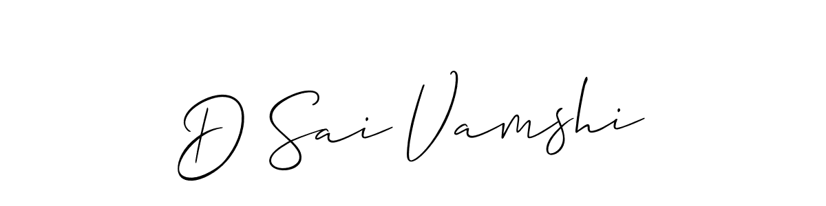 How to Draw D Sai Vamshi signature style? Allison_Script is a latest design signature styles for name D Sai Vamshi. D Sai Vamshi signature style 2 images and pictures png