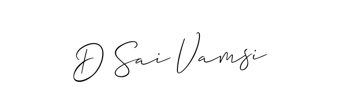 if you are searching for the best signature style for your name D Sai Vamsi. so please give up your signature search. here we have designed multiple signature styles  using Allison_Script. D Sai Vamsi signature style 2 images and pictures png