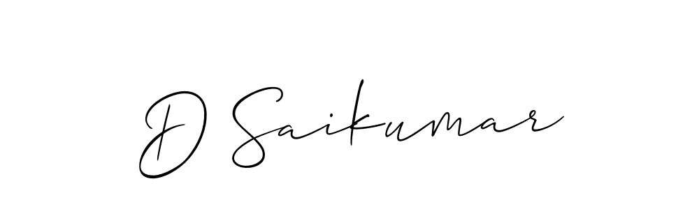 See photos of D Saikumar official signature by Spectra . Check more albums & portfolios. Read reviews & check more about Allison_Script font. D Saikumar signature style 2 images and pictures png