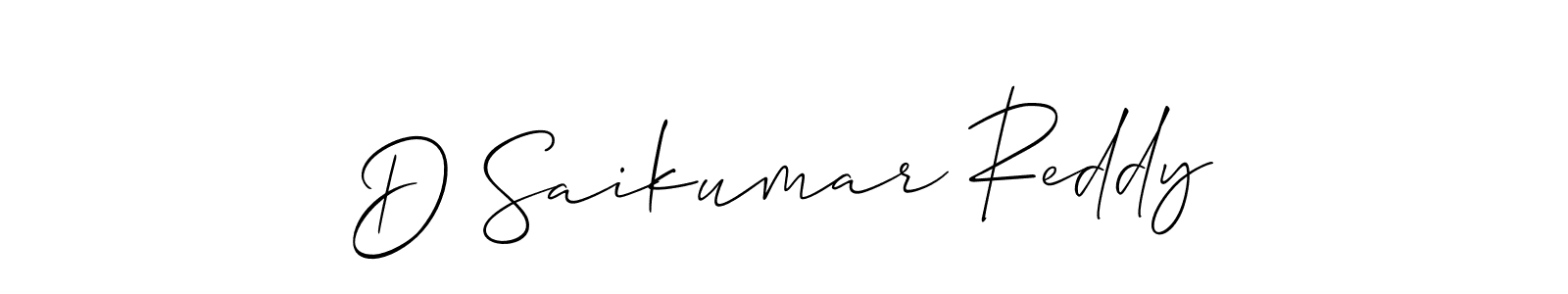 D Saikumar Reddy stylish signature style. Best Handwritten Sign (Allison_Script) for my name. Handwritten Signature Collection Ideas for my name D Saikumar Reddy. D Saikumar Reddy signature style 2 images and pictures png