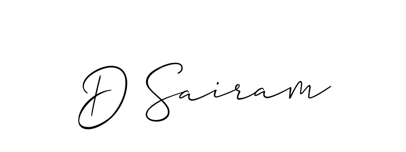 Make a beautiful signature design for name D Sairam. Use this online signature maker to create a handwritten signature for free. D Sairam signature style 2 images and pictures png