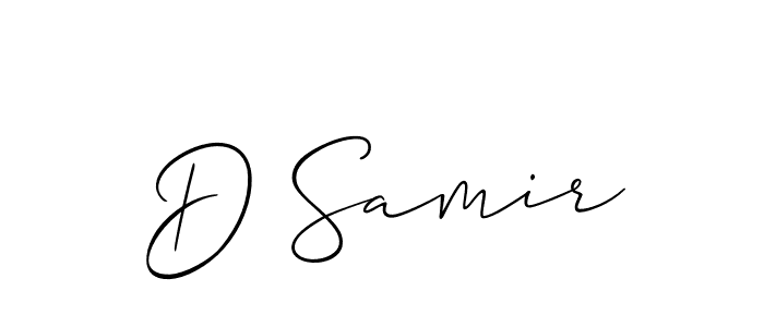 Make a short D Samir signature style. Manage your documents anywhere anytime using Allison_Script. Create and add eSignatures, submit forms, share and send files easily. D Samir signature style 2 images and pictures png