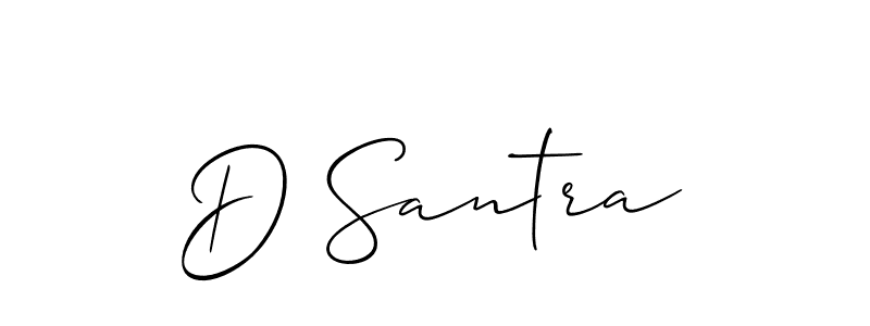 How to Draw D Santra signature style? Allison_Script is a latest design signature styles for name D Santra. D Santra signature style 2 images and pictures png