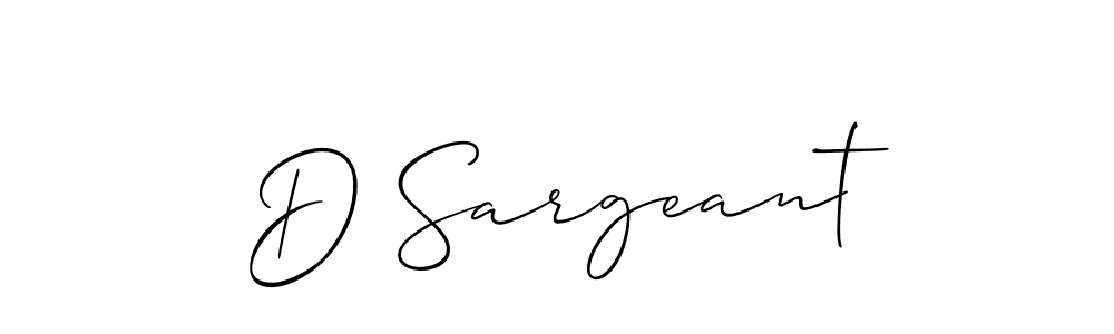 if you are searching for the best signature style for your name D Sargeant. so please give up your signature search. here we have designed multiple signature styles  using Allison_Script. D Sargeant signature style 2 images and pictures png
