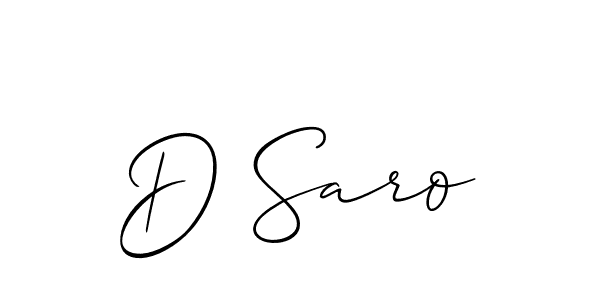 Once you've used our free online signature maker to create your best signature Allison_Script style, it's time to enjoy all of the benefits that D Saro name signing documents. D Saro signature style 2 images and pictures png