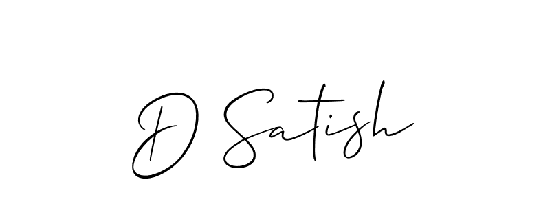 You can use this online signature creator to create a handwritten signature for the name D Satish. This is the best online autograph maker. D Satish signature style 2 images and pictures png