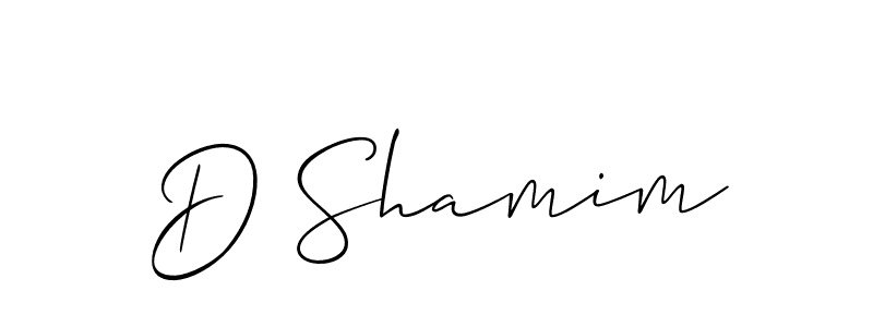 Also we have D Shamim name is the best signature style. Create professional handwritten signature collection using Allison_Script autograph style. D Shamim signature style 2 images and pictures png