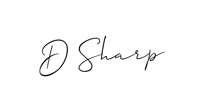 D Sharp stylish signature style. Best Handwritten Sign (Allison_Script) for my name. Handwritten Signature Collection Ideas for my name D Sharp. D Sharp signature style 2 images and pictures png