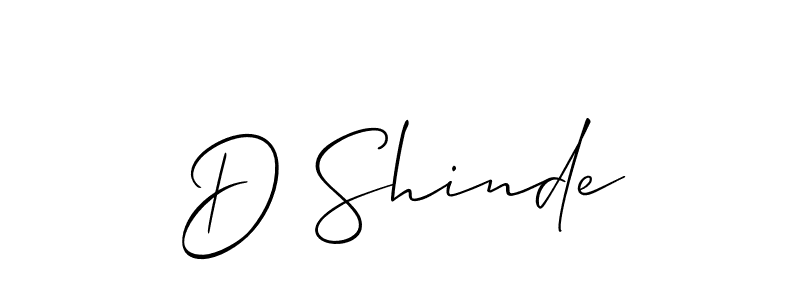 Make a beautiful signature design for name D Shinde. Use this online signature maker to create a handwritten signature for free. D Shinde signature style 2 images and pictures png