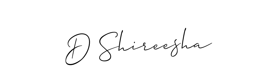 The best way (Allison_Script) to make a short signature is to pick only two or three words in your name. The name D Shireesha include a total of six letters. For converting this name. D Shireesha signature style 2 images and pictures png