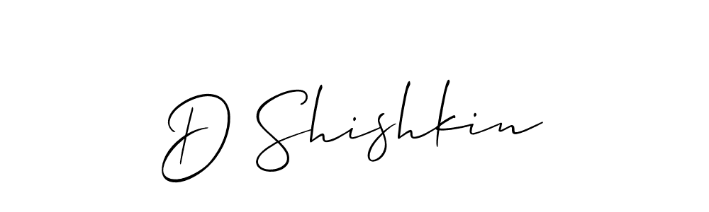 Make a beautiful signature design for name D Shishkin. With this signature (Allison_Script) style, you can create a handwritten signature for free. D Shishkin signature style 2 images and pictures png