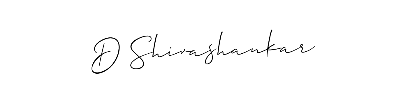 Make a beautiful signature design for name D Shivashankar. With this signature (Allison_Script) style, you can create a handwritten signature for free. D Shivashankar signature style 2 images and pictures png